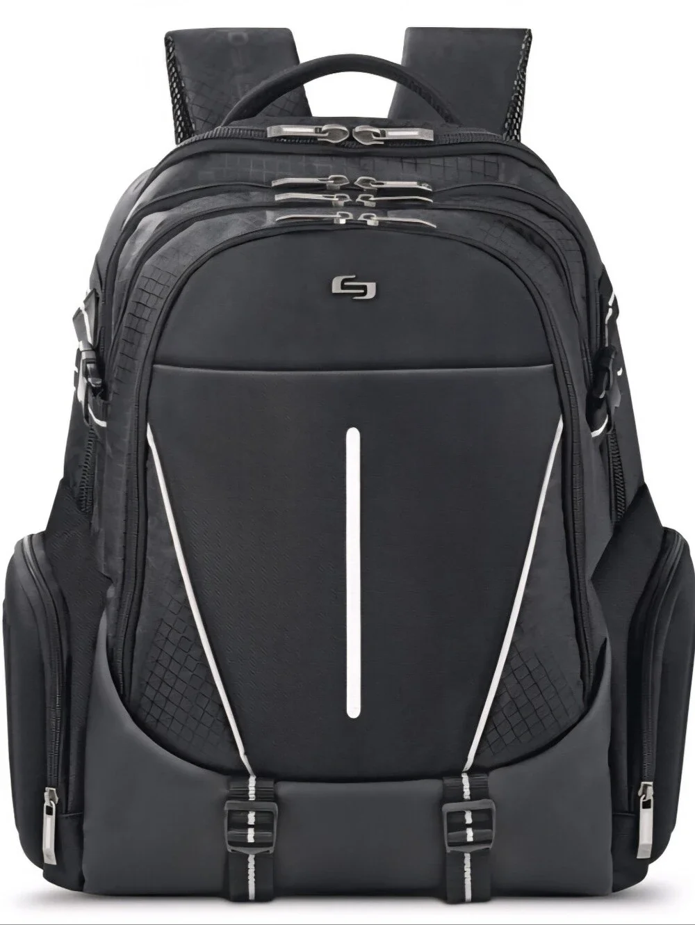 Solo New York Black ACV700 Rival Men's Backpack Laptop Organizer Lightweight